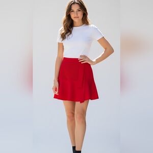 ❤️Flirty and Cute fit and flare red skirt